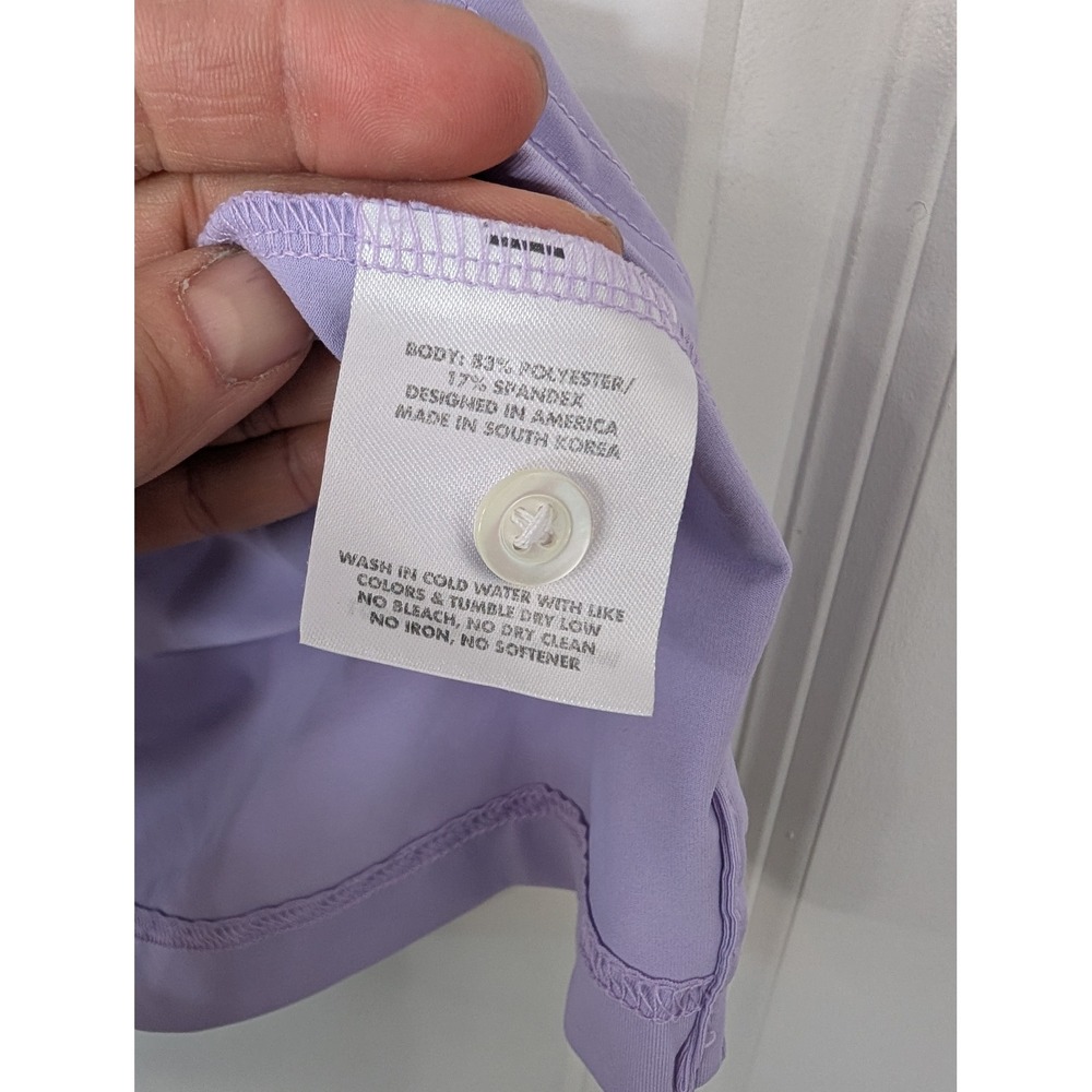 Rhoback Womens Purple Solid Performance Golf Polo… - image 4